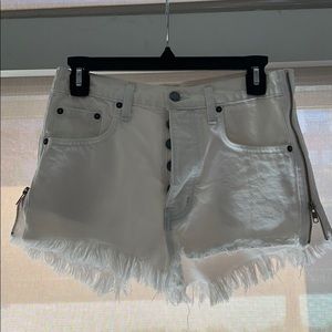 CARMAR White denim shorts
